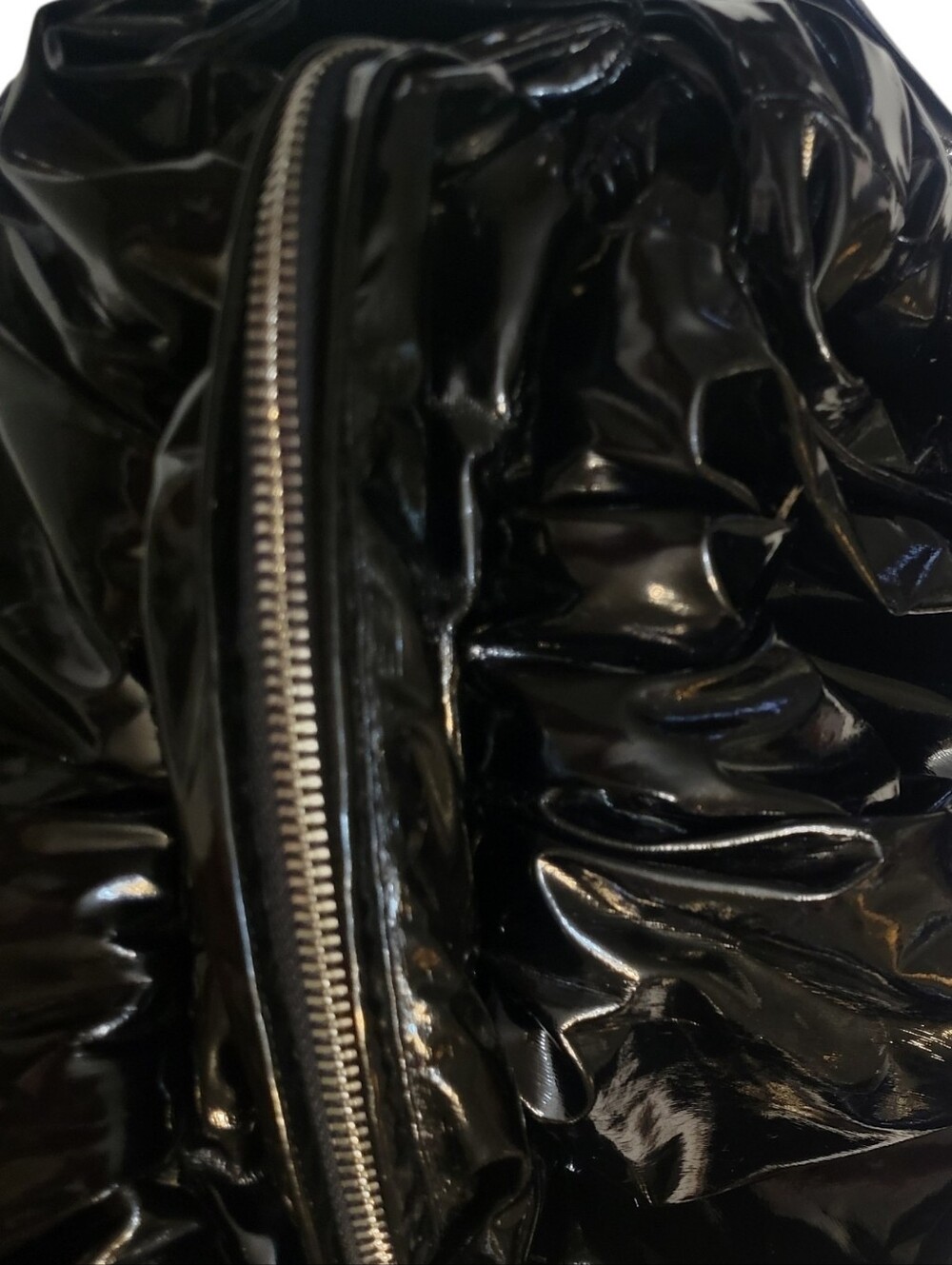 Zara Patent Finish Tote Shoulder Bag - Picture 4 of 8